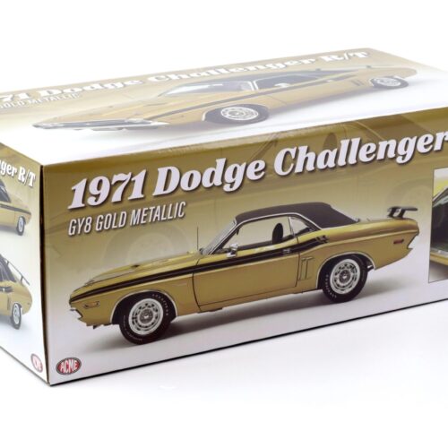 1:18 ACME 1971 Dodge Challenger R/T Coupe GY8 gold metallic/ black roof