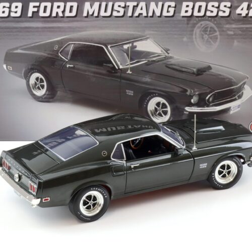 1:18 ACME 1969 Ford Mustang Boss 429 Coupe black Jade/ dark green