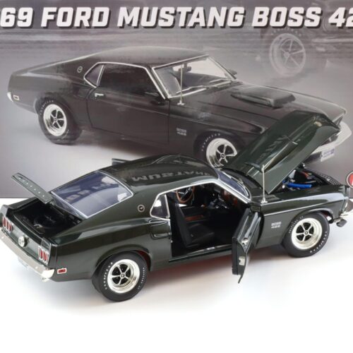 1:18 ACME 1969 Ford Mustang Boss 429 Coupe black Jade/ dark green