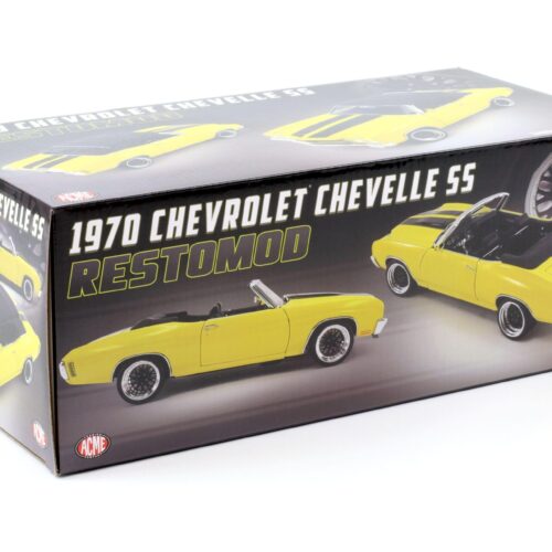 1:18 ACME 1970 Chevrolet Chevelle SS Convertible Restomod yellow/ black stripes