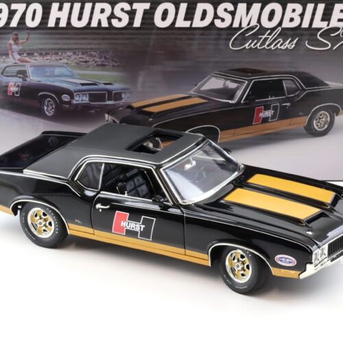 1:18 ACME 1970 Oldsmobile Cutlass SX Coupe Hurst Edition black/ gold