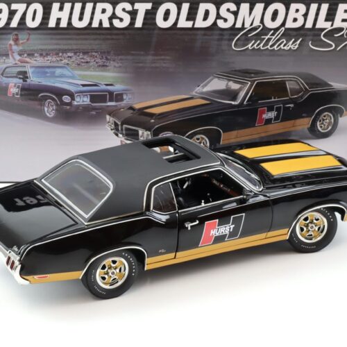 1:18 ACME 1970 Oldsmobile Cutlass SX Coupe Hurst Edition black/ gold