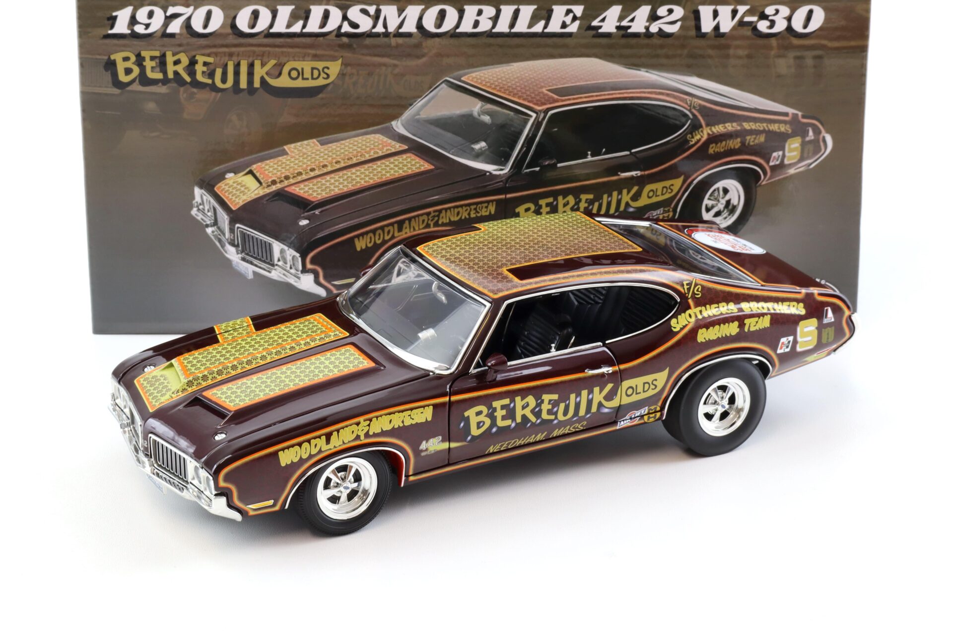 1:18 ACME 1970 Oldsmobile 442 W-30 Berejik Olds brown