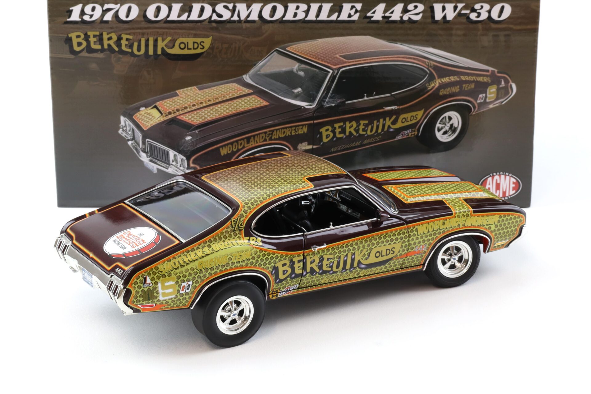 1:18 ACME 1970 Oldsmobile 442 W-30 Berejik Olds brown