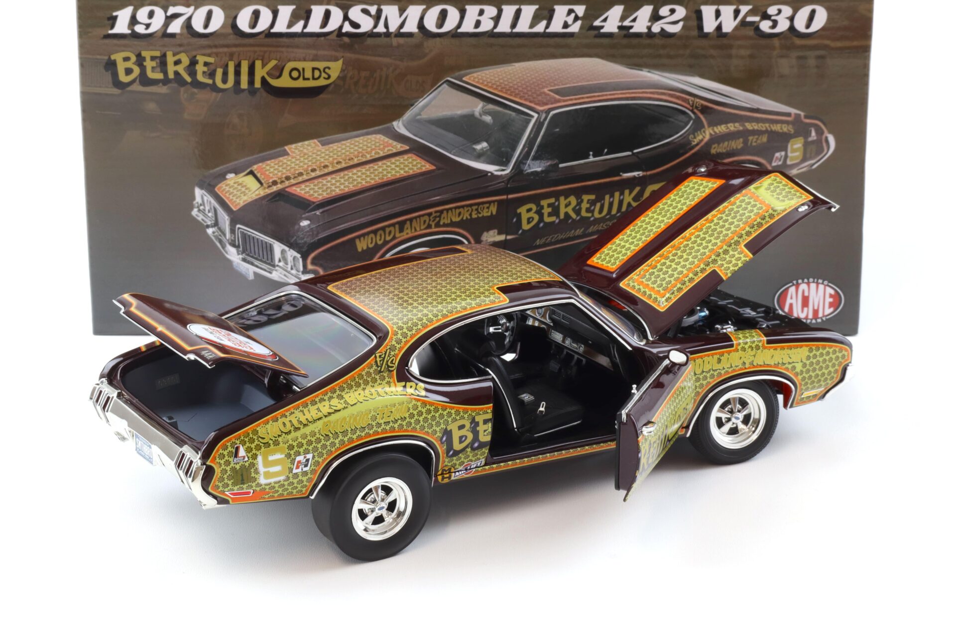 1:18 ACME 1970 Oldsmobile 442 W-30 Berejik Olds brown