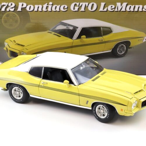 1:18 ACME 1972 Pontiac GTO LeMans Ram Air Coupe Monarch Yellow/ Vinyl Top