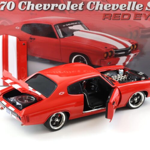 1:18 ACME 1970 Chevrolet Chevelle SS RED EYE Coupe red/ white stripes