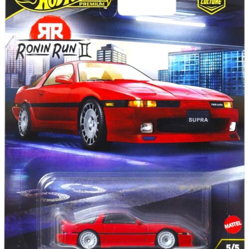 1:64 Hot Wheels Premium 2025 Ronin Run 2 - JBK90 Toyota Supra 1989 red