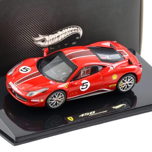 1:43 Hot Wheels Elite Ferrari 458 Challenge Coupe 2011 red #5