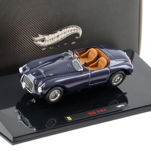 1:43 Hot Wheels Elite Ferrari 166 MM Barchetta 1949 blue metallic