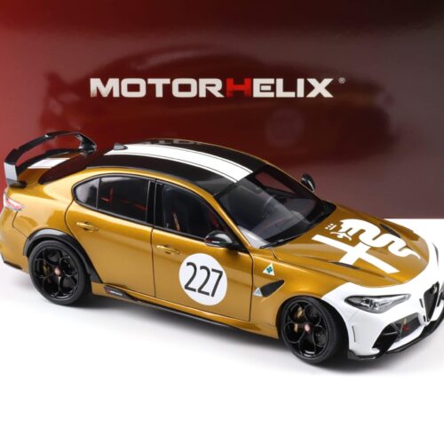 1:18 Motorhelix Alfa Romeo Giulia GTAm Ocra GT gold #227 two tone Livery