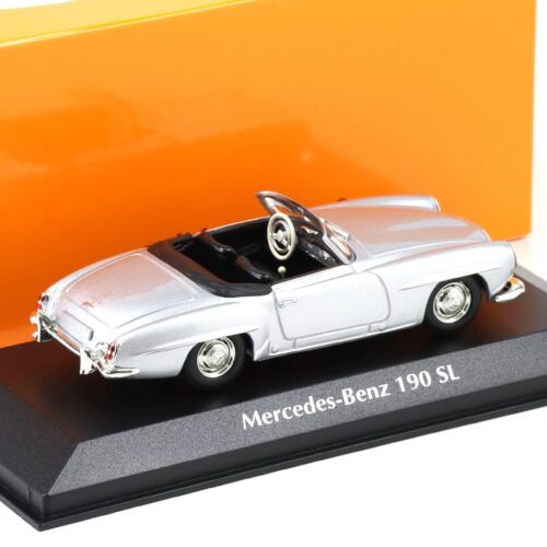 1:43 Minichamps Maxichamps Mercedes 190 SL Cabriolet 1955 silver