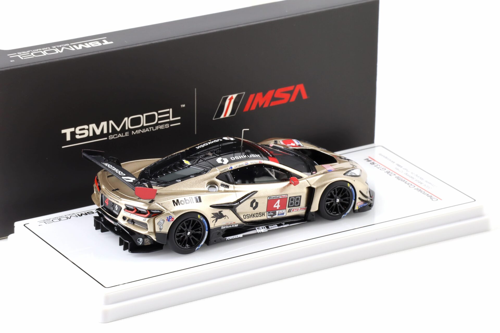 1:43 TSM Model Chevrolet Corvette Z06 GT3.R #4 IMSA 2024 Sebring 12h Milner/ Bamber