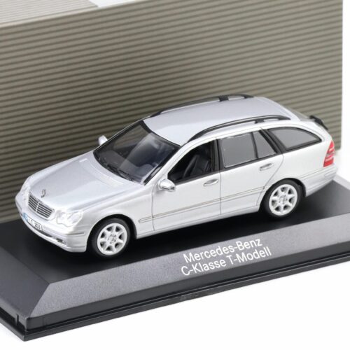 1:43 Minichamps Mercedes C-Klasse T-Modell S203 silver metallic DEALER VERSION