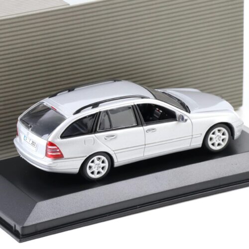 1:43 Minichamps Mercedes C-Klasse T-Modell S203 silver metallic DEALER VERSION