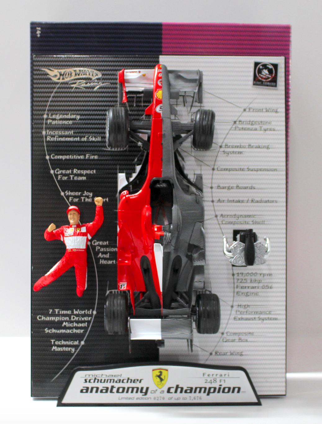 1:18 Hot Wheels Ferrari 248 F1 Anatomy 2006 Schumacher