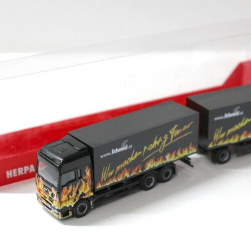 1:87 Herpa MAN TGA XXL HZ Koffer " SCHMID" flames