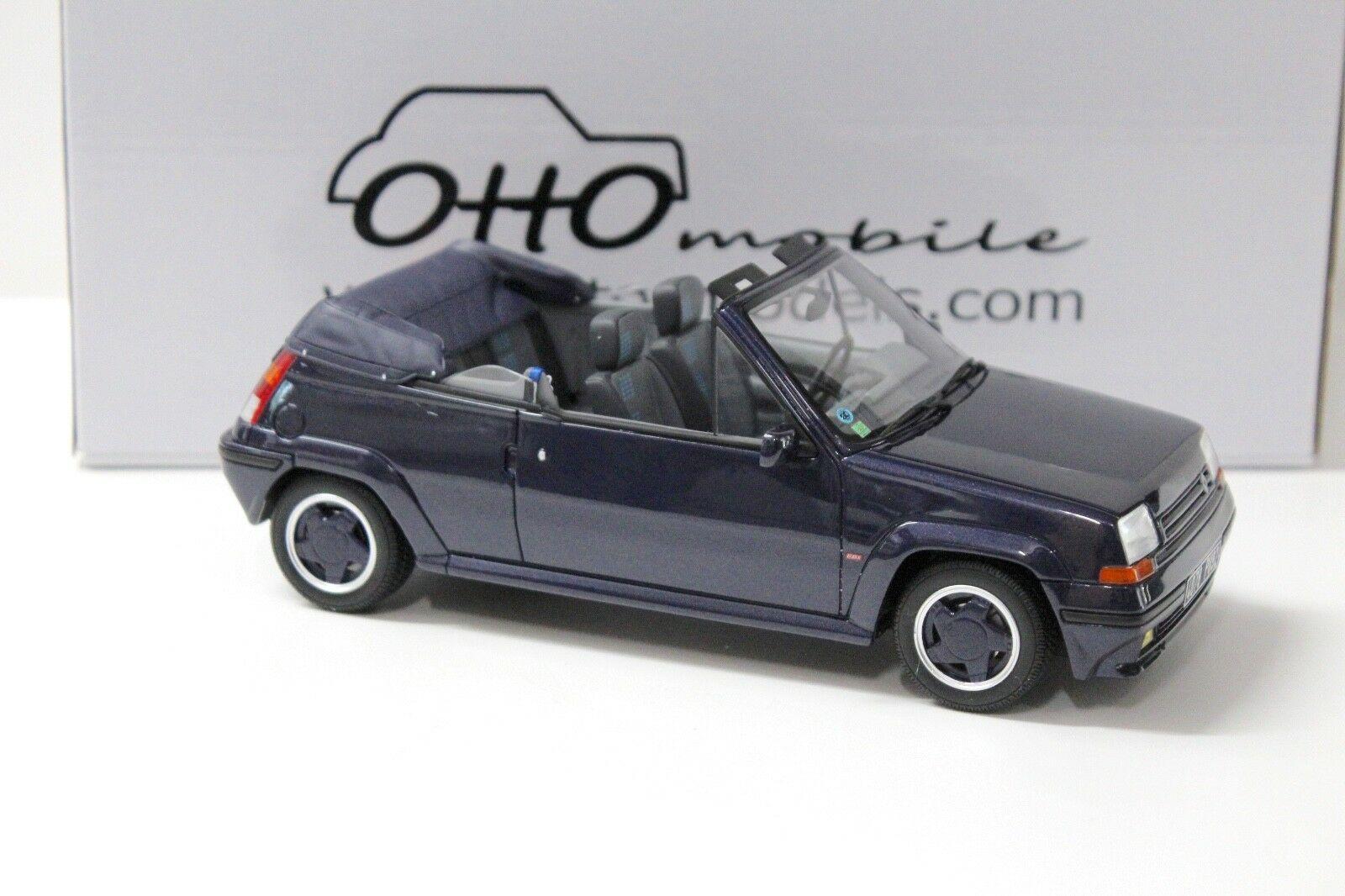 1:18 OTTO mobile OT280 Renault 5 GT Turbo Cabriolet dark blue