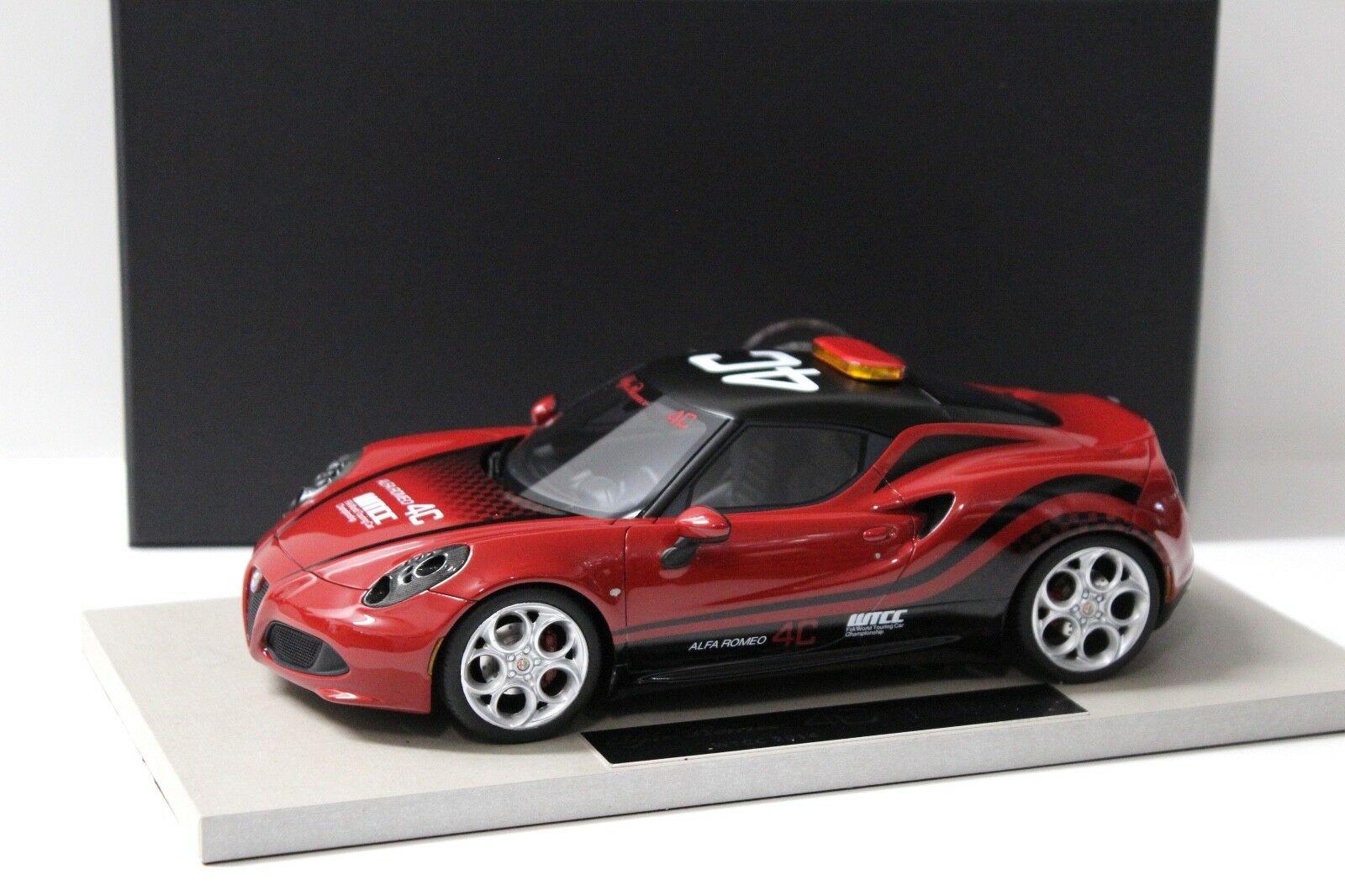 1:18 BBR Top Marques Alfa Romeo 4C SafetyCar WTCC 2014