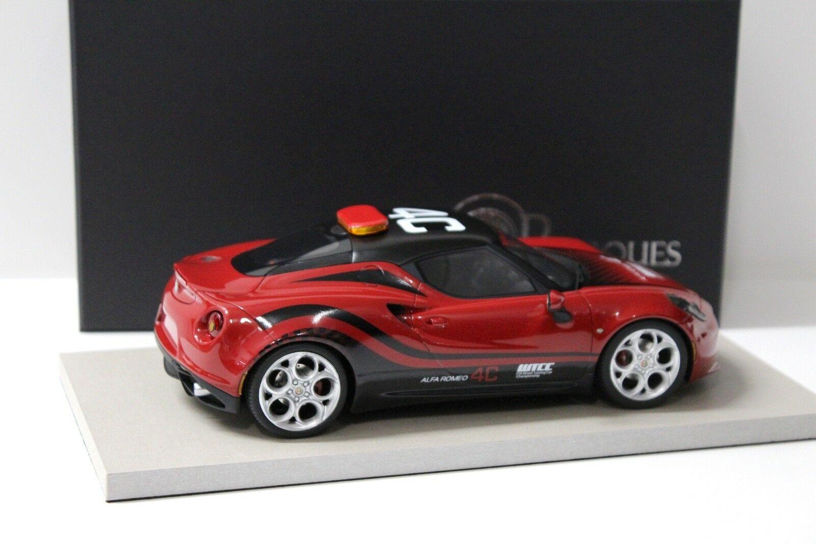 1:18 BBR Top Marques Alfa Romeo 4C SafetyCar WTCC 2014