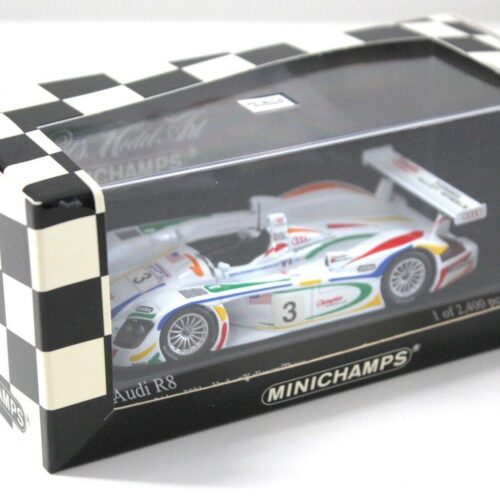 1:43 Minichamps Audi R8 Le Mans 24h Herbert 2001 #3