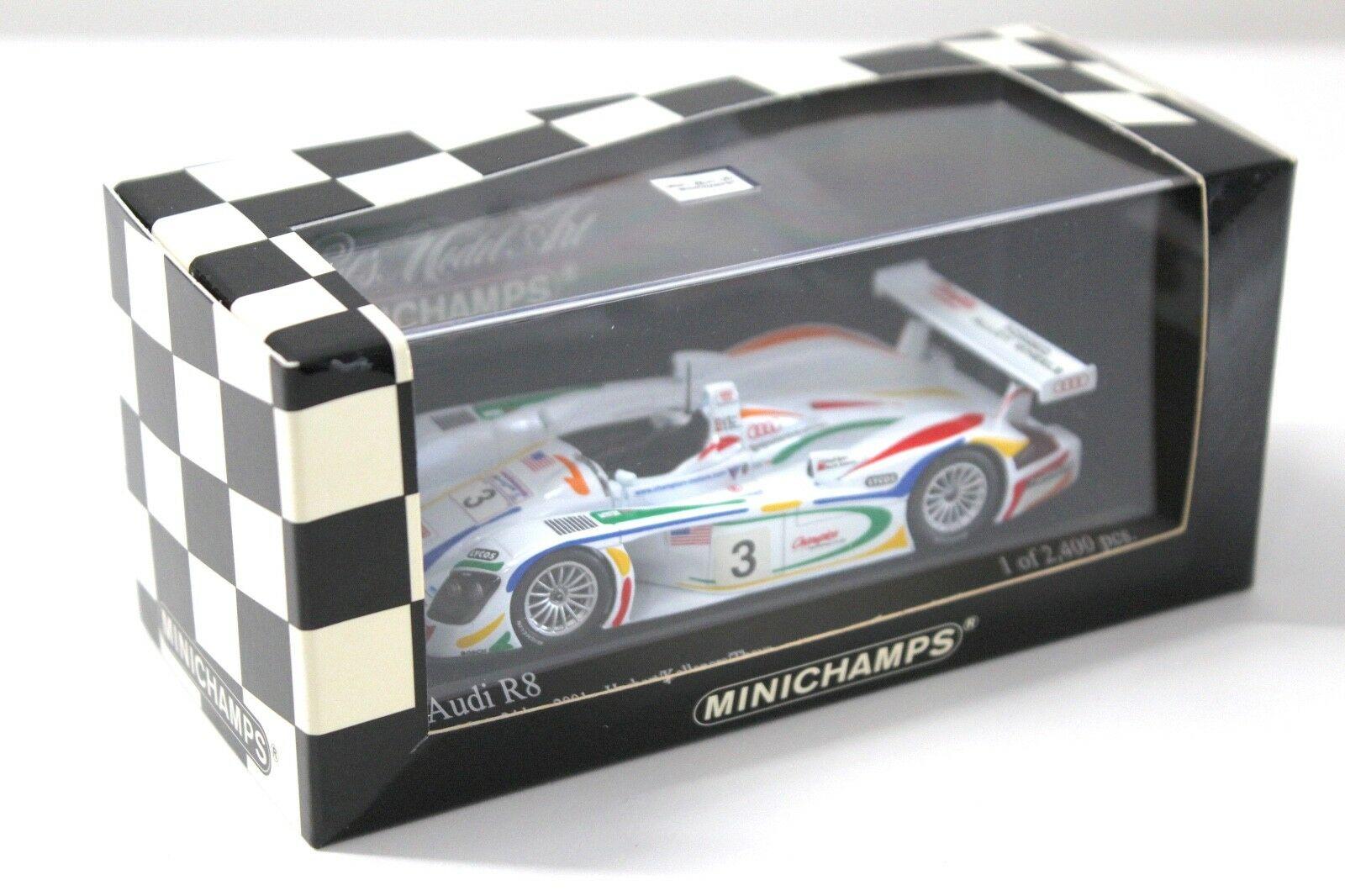 1:43 Minichamps Audi R8 Le Mans 24h Herbert 2001 #3
