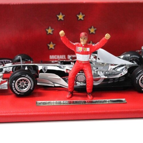 1:18 Hot Wheels Ferrari F2003 SIX Time World Champion CHROM EDITION