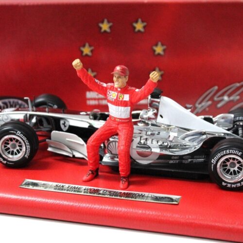 1:18 Hot Wheels Ferrari F2003 SIX Time World Champion CHROM EDITION