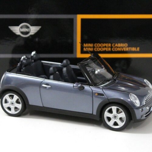 1:18 Kyosho Mini Cooper Convertible R52 Cool blue DEALER VERSION - Image 2