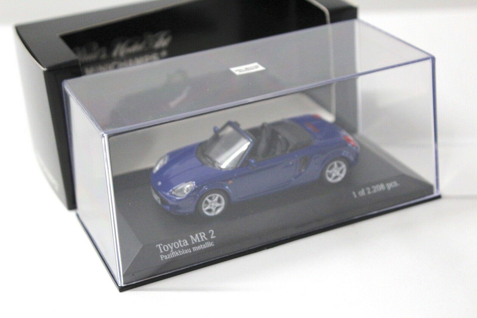1:43 Minichamps Toyota MR2 Cabriolet Pazifik blue