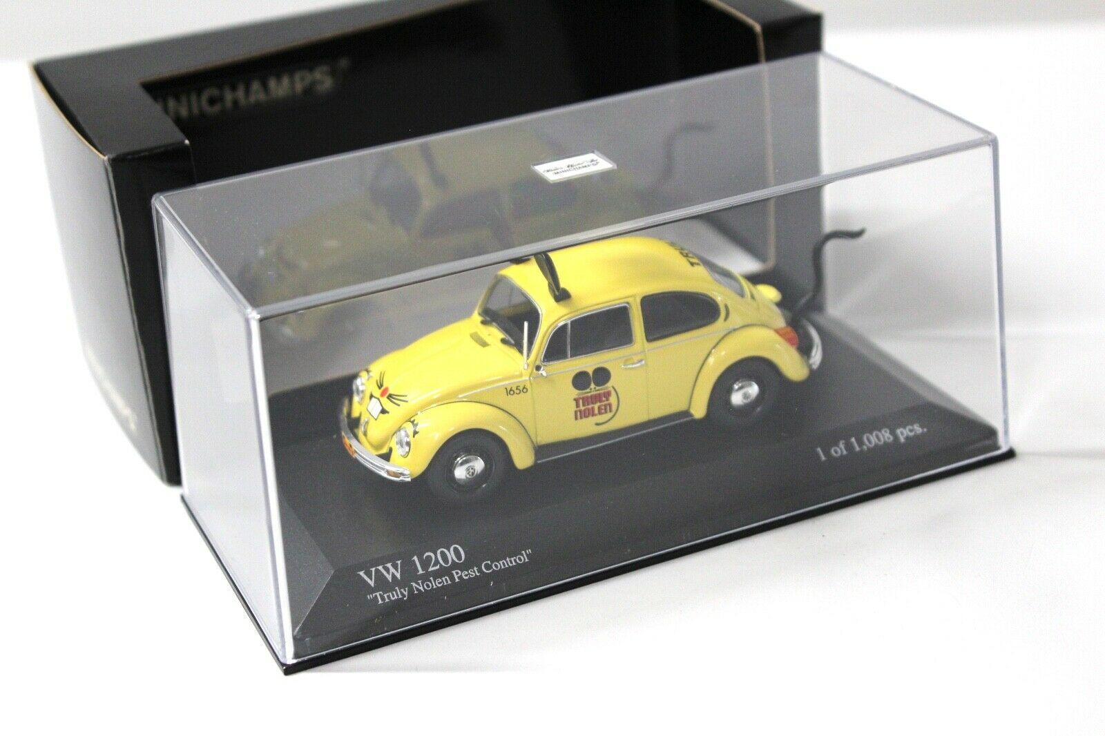 1:43 Minichamps VW Käfer 1200 Truly Nolen Pest Control yellow