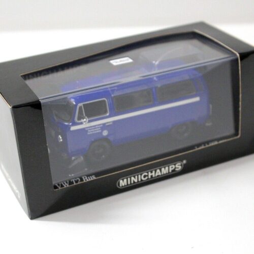 1:43 Minichamps VW T2 Bus THW Berlin-Kreuzberg blue - Image 4