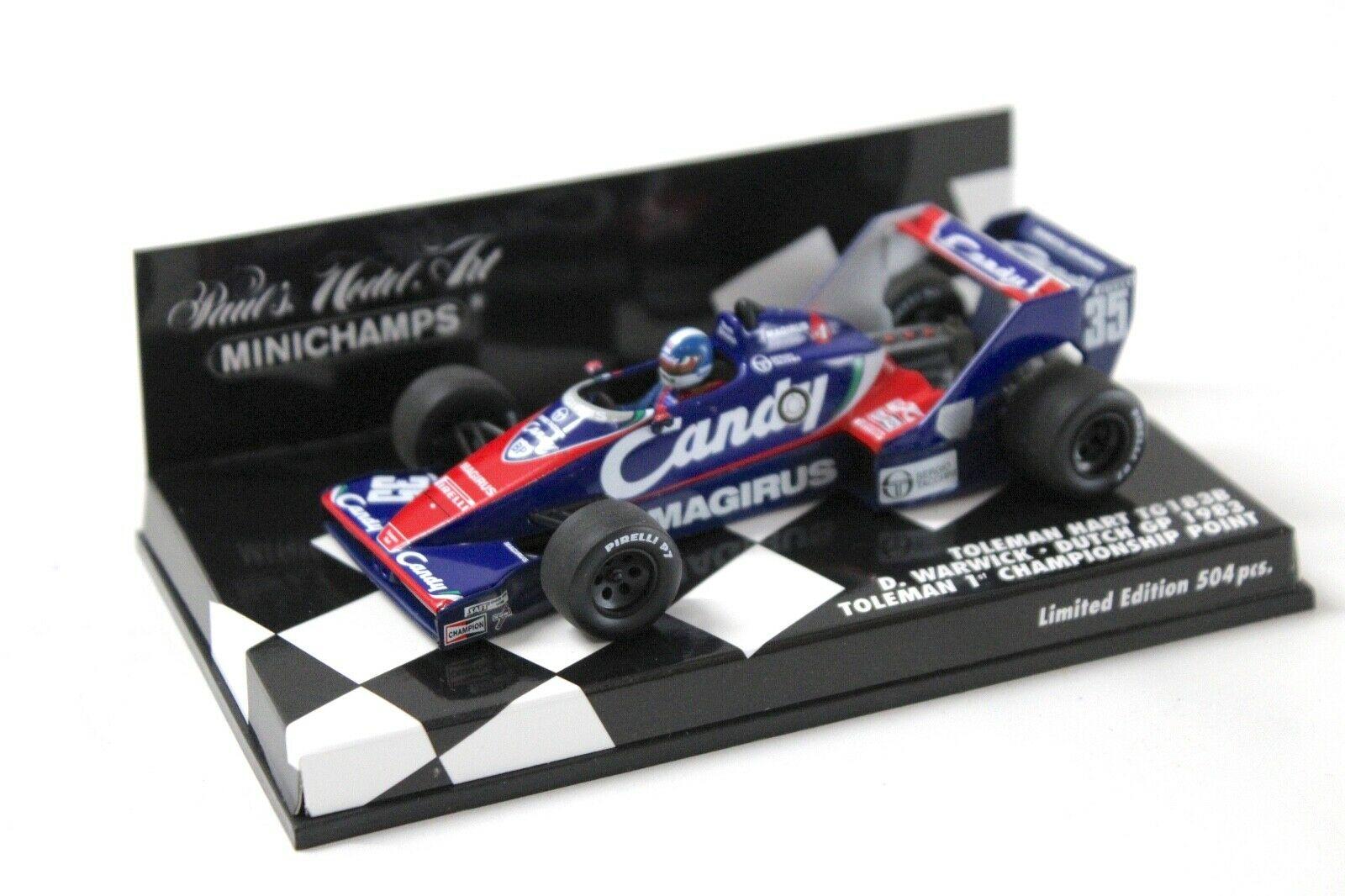 1:43 Minichamps Toleman Hart TG 183B Warwick Toleman