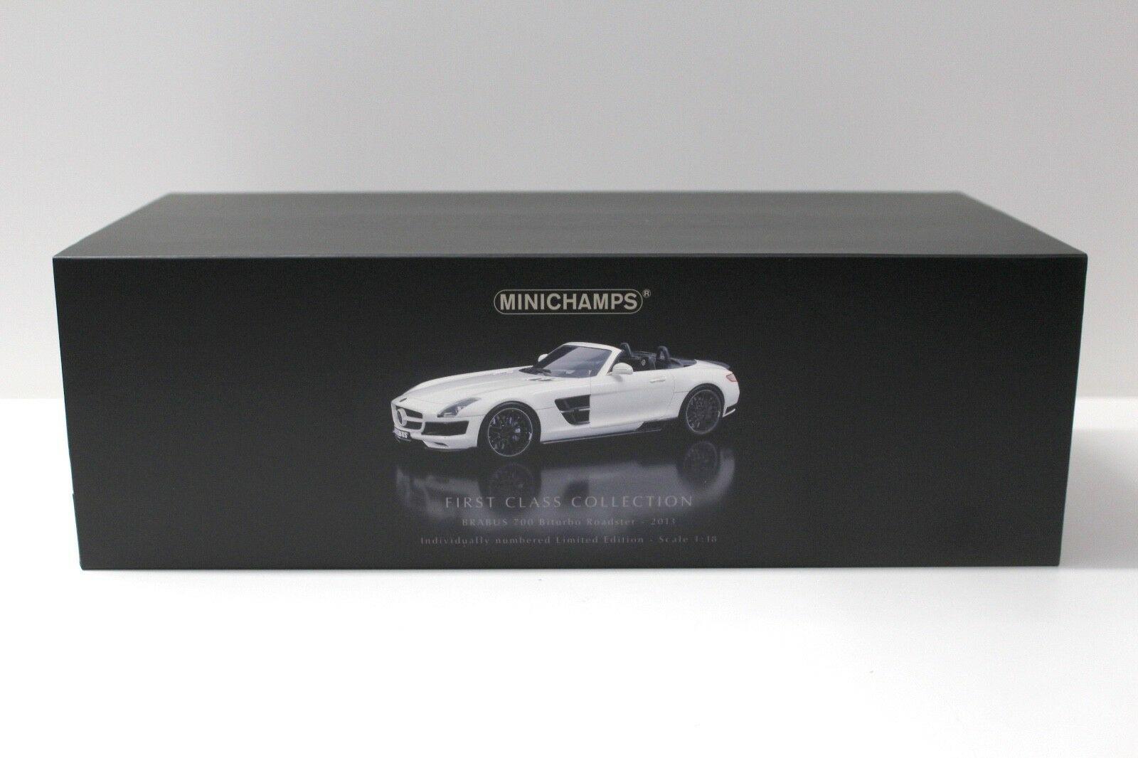 1:18 Minichamps Mercedes SLS Brabus 700 Biturbo Roadster white 2013