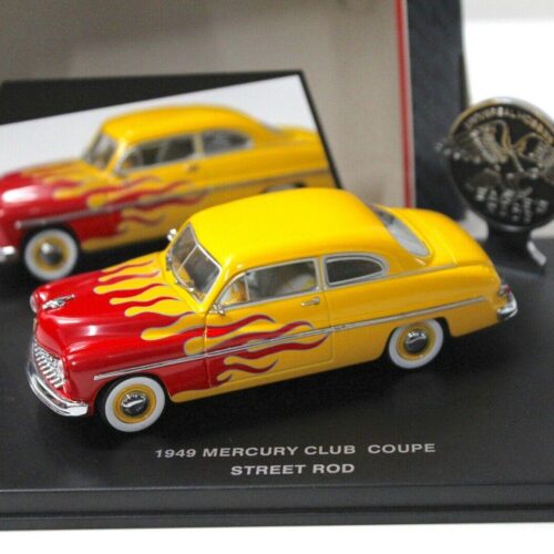1:43 Eagle 1949 Mercury Club Coupe Street Rod flames yellow/ red