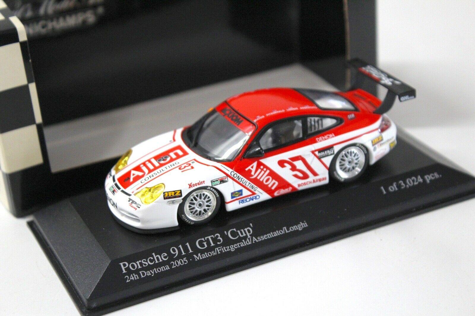 1:43 Minichamps Porsche 911 996 GT3 CUP 24h Daytona 2005 #37