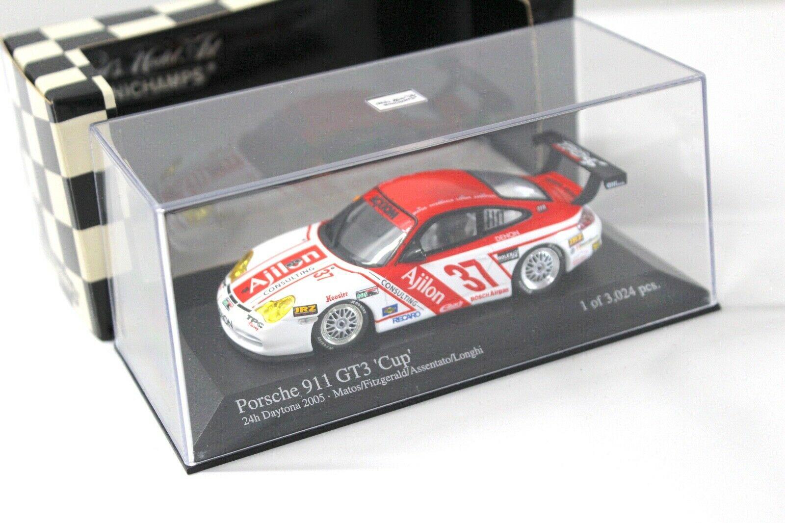 1:43 Minichamps Porsche 911 996 GT3 CUP 24h Daytona 2005 #37