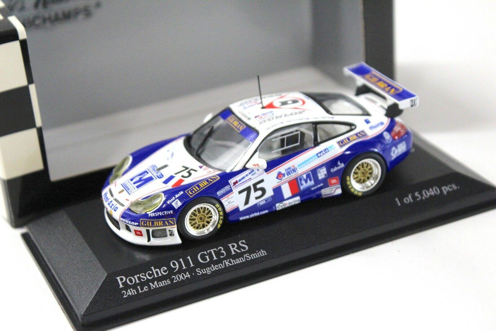 1:43 Minichamps Porsche 911 996 GT3 RS 24h Le Mans 2004 #75