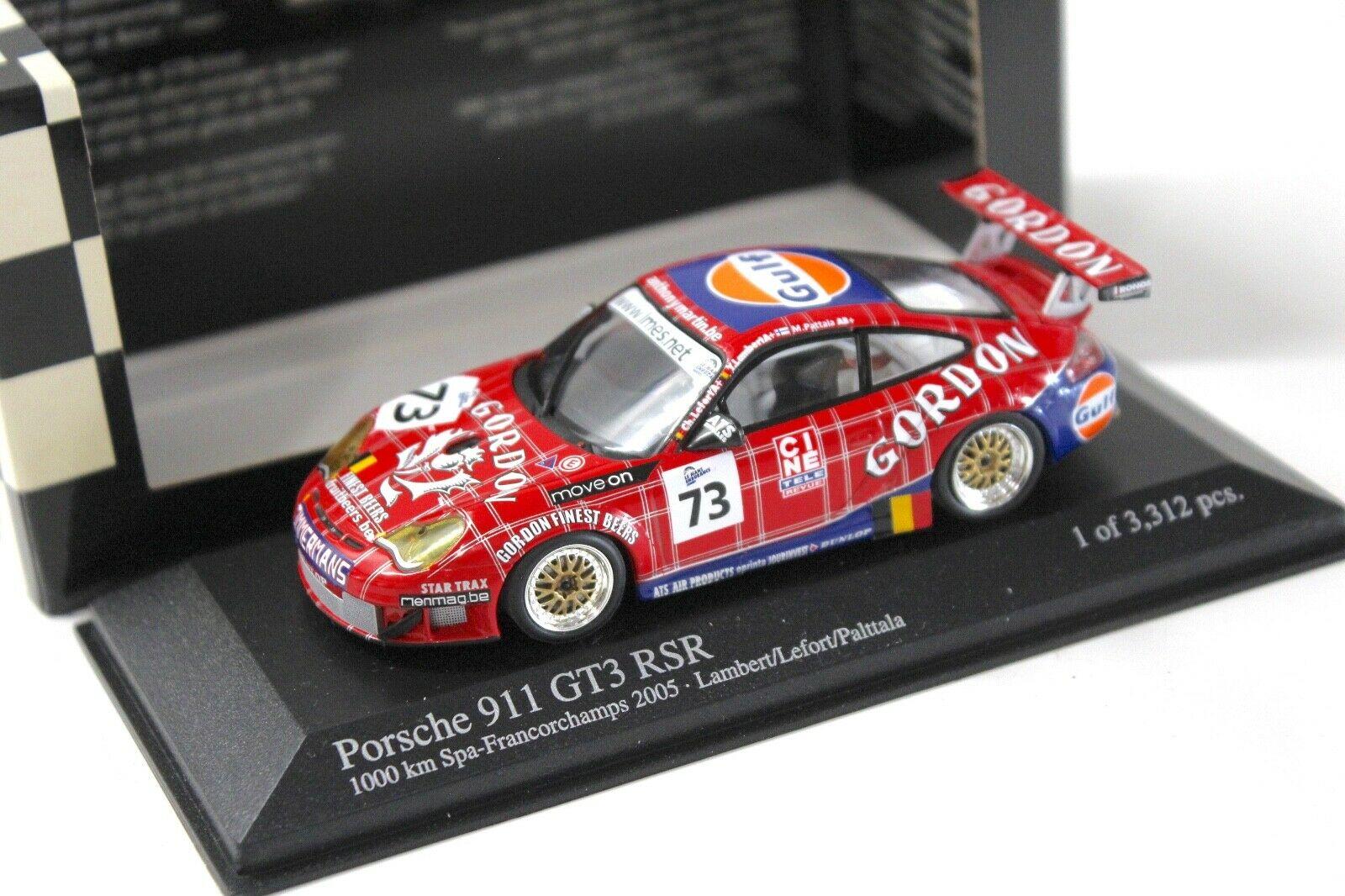 ID 34309 orig.jpg 1:43 Minichamps Porsche 911 996 GT3 RSR 1000 km SPA 2005 GULF #73
