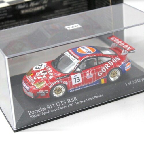 1:43 Minichamps Porsche 911 996 GT3 RSR 1000 km SPA 2005 GULF #73