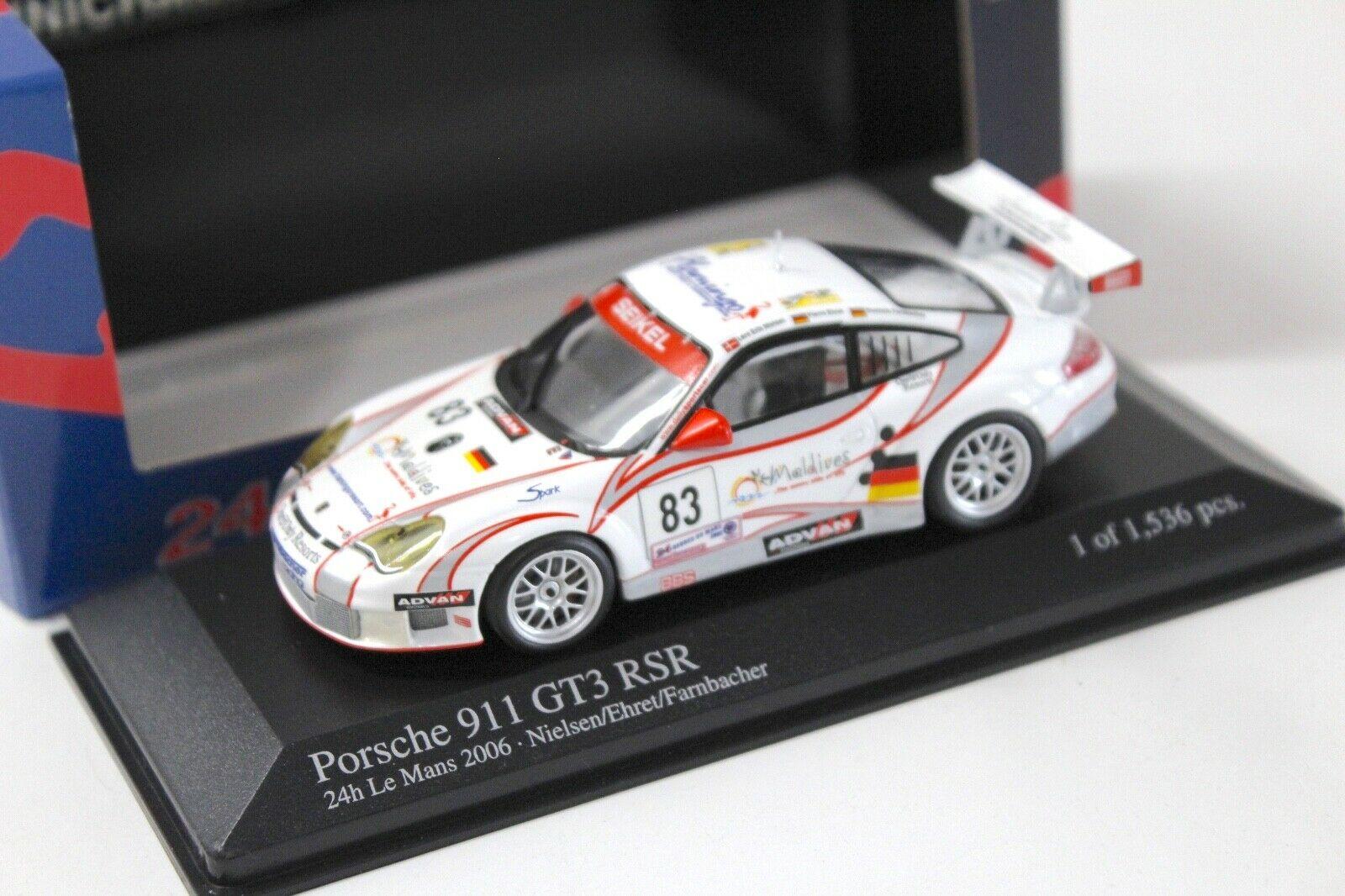 1:43 Minichamps Porsche 911 996 GT3 RSR 24h Le Mans 2006 #83