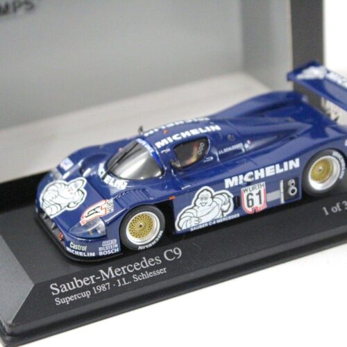 1:43 Minichamps Sauber Mercedes C9 Supercup 1987 #61 Schlesser blue
