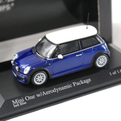 1:43 Minichamps Mini One Aerodynamic Package Indi blue 2003