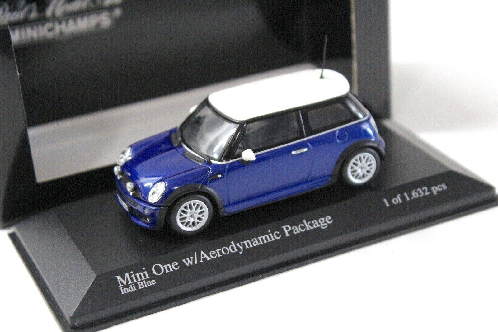 1:43 Minichamps Mini One Aerodynamic Package Indi blue 2003