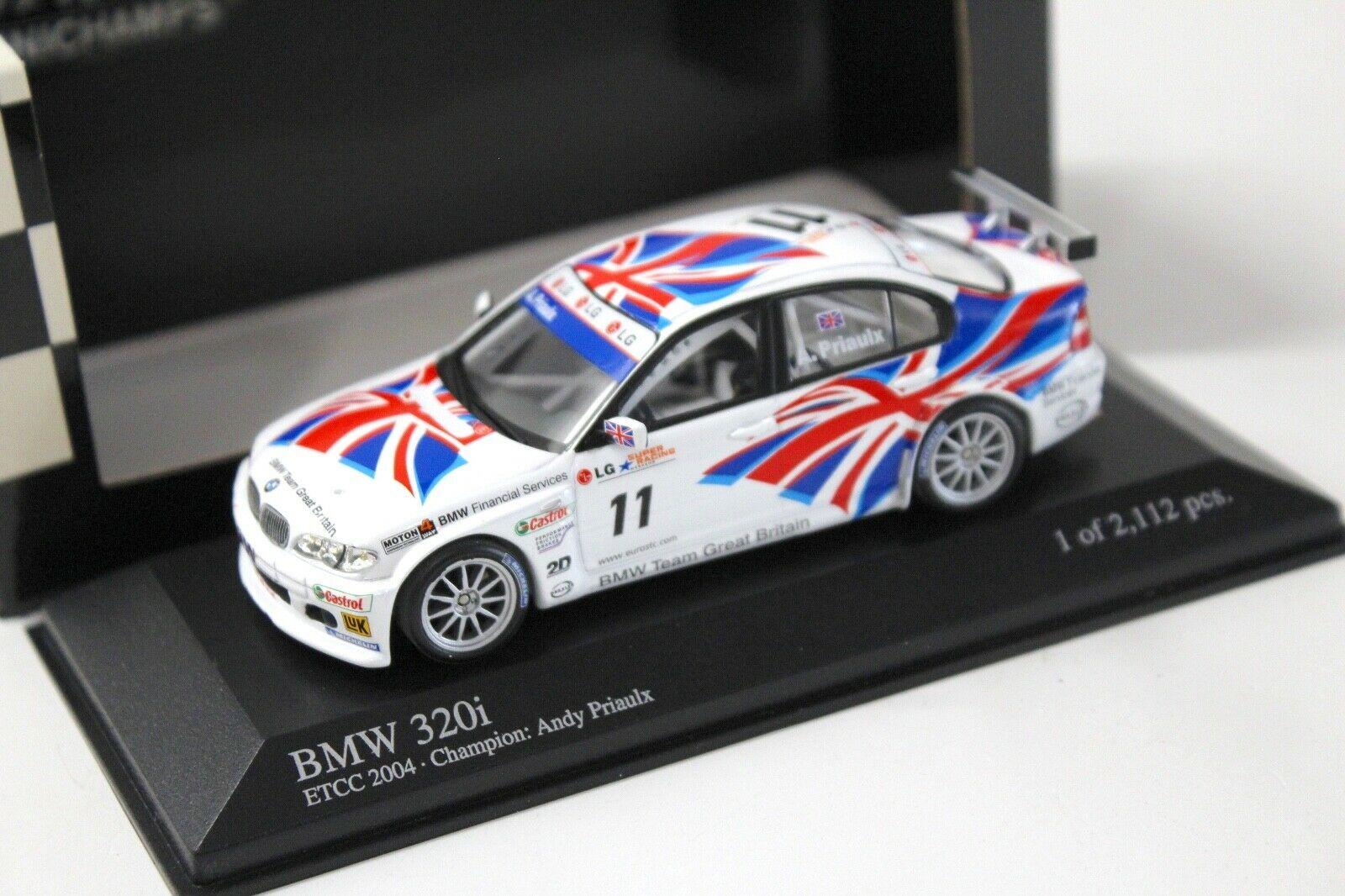 1:43 Minichamps BMW 320i ETCC 2004 Andy Priaulx #11