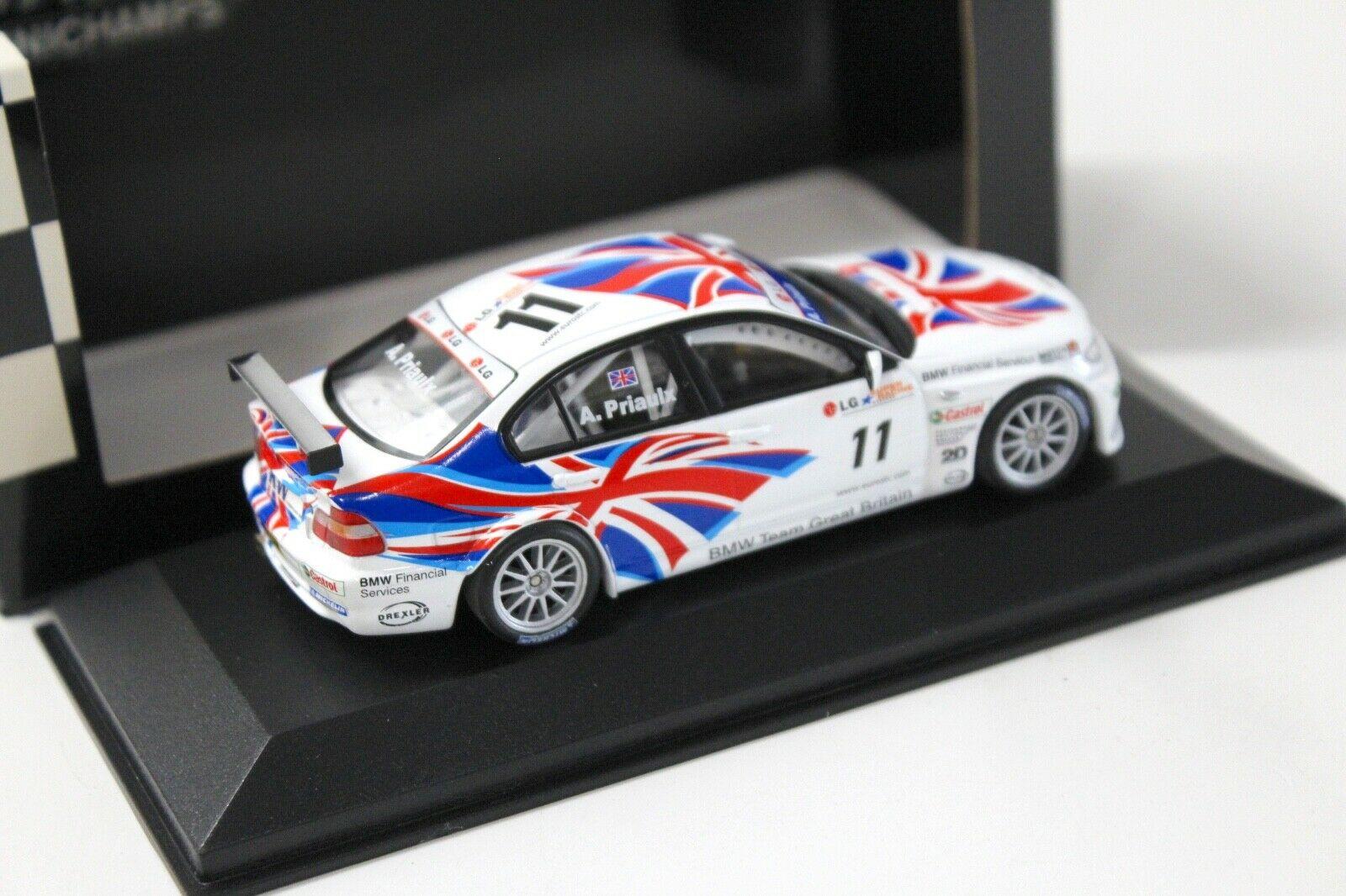 1:43 Minichamps BMW 320i ETCC 2004 Andy Priaulx #11