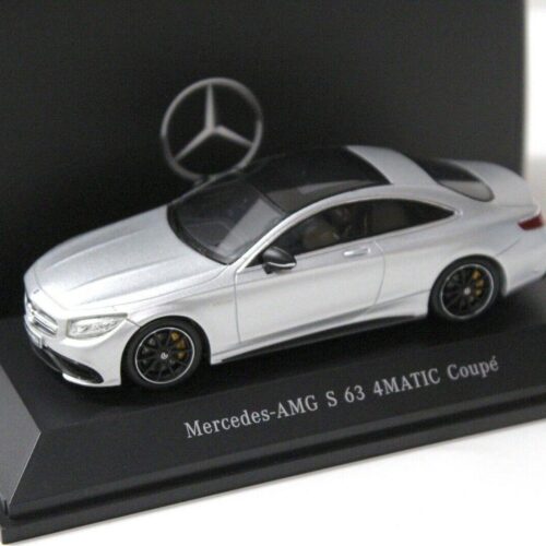 1:43 Spark Mercedes S63 AMG 4Matic Coupe silver DEALER VERSION
