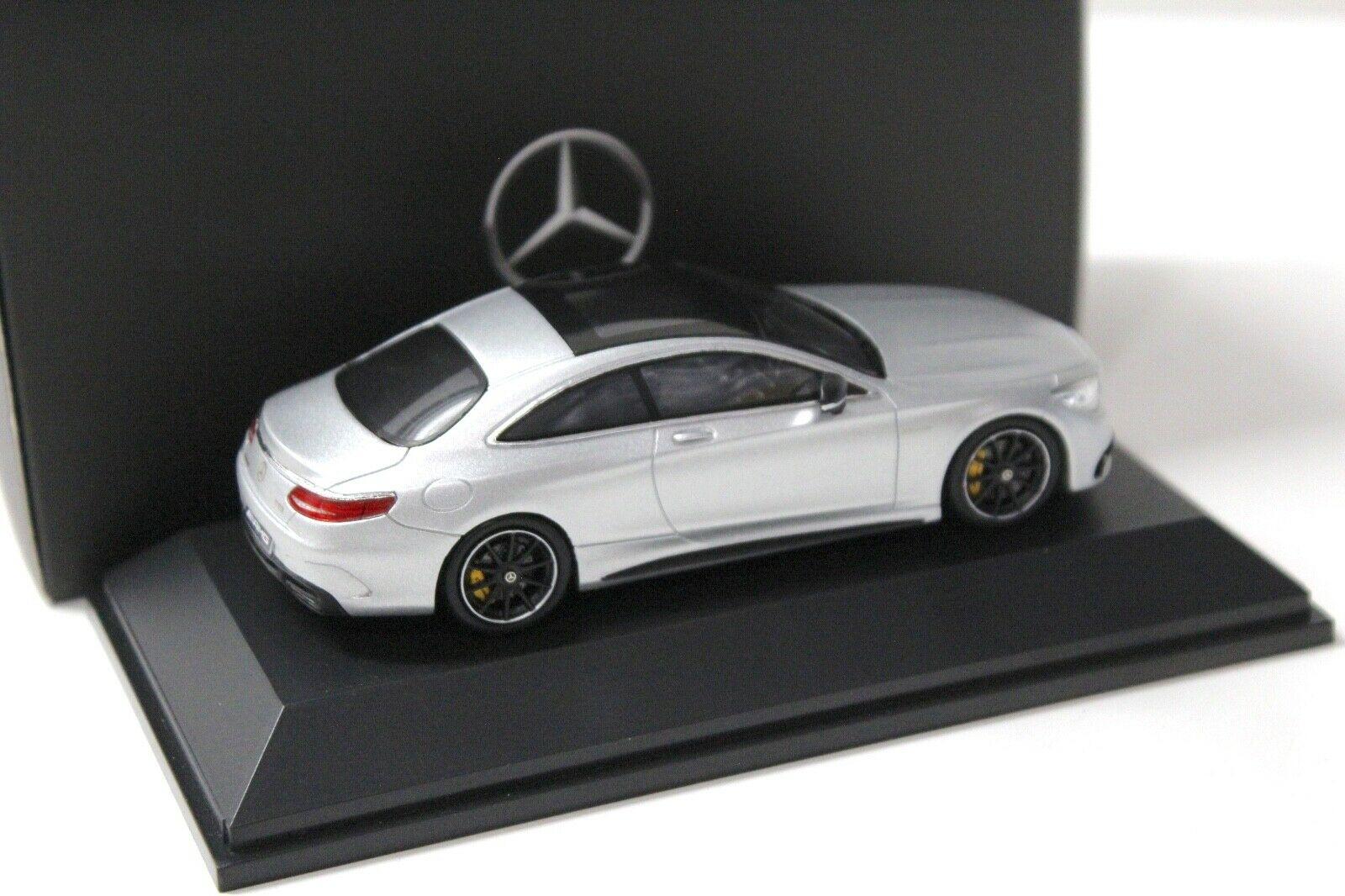 1:43 Spark Mercedes S63 AMG 4Matic Coupe silver DEALER VERSION