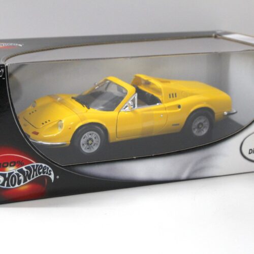 1:18 Hot Wheels Ferrari Dino 246 GTS yellow