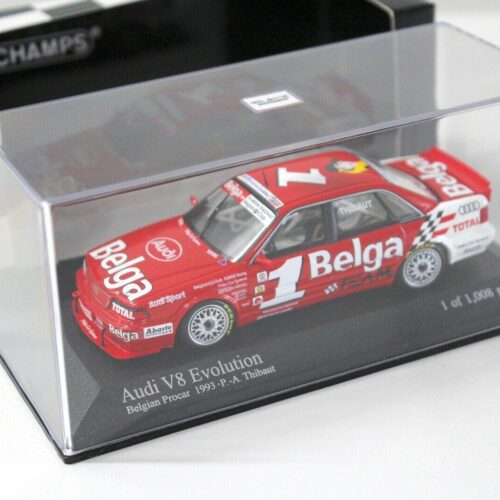 1:43 Minichamps Audi V8 EVO Thibaut BELGA #1 TOTAL red